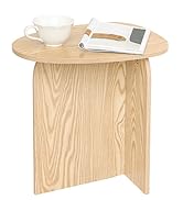 AWASEN Small Side Table, Mini End Table Living Room, Modern Accent Table with Unique Tabletop, Sh...
