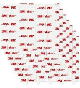 35 double sided Adhesive Pads heavy duty room decor, white wall white mounting tape no damage, pi...