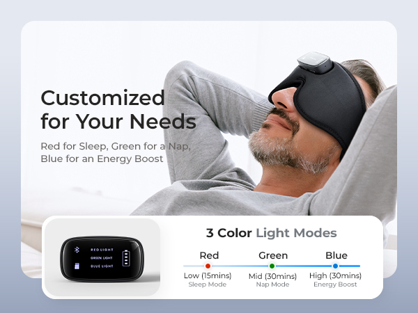bluetooth sleep mask with lights
