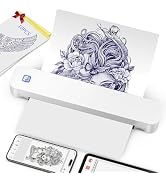 KNAON Professional Tattoo Stencil Printer - Bluetooth Wireless Thermal Transfer Printer Machine f...