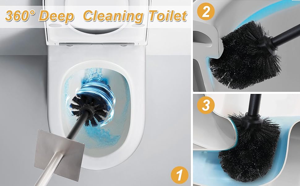 TOILET BOWL BRUSH AND HOLDER