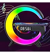 Wireless Speaker Charger Light,LED Bedside Lamp 4-in-1 Alarm Clock,Mood Light, Speaker &amp; Wireless...