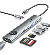 Acer USB C Hub, 7 in 1 USB-C to HDMI Multiport Adapter 4K@60Hz, 100W PD, 2 USB A 3.1 + Type-C 3.1...