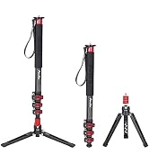 Avella C324D Carbon Fiber 67 Inch Camera Monopod Professional Telescopic Video Monopods Base Trip...
