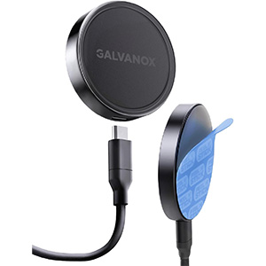 Galvanox Stick-On Magnetic Wireless Charger, Compatible with MagSafe (15W)