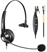 Callez Phone Headset for Yealink Office Phone with Noise Cancelling Mic, RJ9 Mono Telephone Heads...