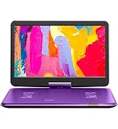 YOTON 17.5" Portable DVD Player with 15.6" Large HD Swivel Screen, 6 Hours Working Time with Buil...