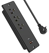 Recessed Power Strip with 20W USB C Ports,Furniture Flush Mount Charging Station,Conference Reces...