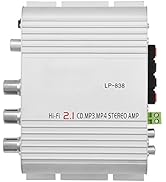 ASHATA Power Amplifier Stereo Amplifier,Digital Amp Mini HiFi 2.1 Stereo Bass Auto Car Home Audio...