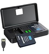 Ohcans EN-EL12 Battery(2 Pack) + Charger for Nikon Coolpix S6100,S6200,S6300,S9100,S9300,S9500,S9...