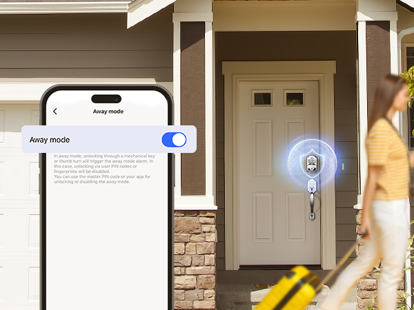 nable Away Mode to secure the lock and prevent unauthorized access when you’re away