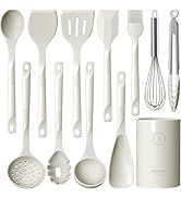 Silicone Cooking Utensils Set - 600°F Heat Resistant, Nonstick Kitchen Utensil Set with Spatulas,...