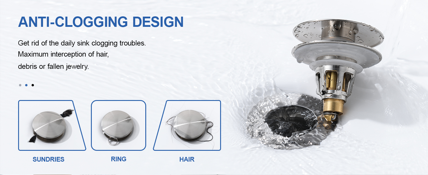anti-clogging design