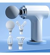 ZEOEZHBI Mini Massage Gun Back Massager for Pain Relief Deep Tissue, Percussion Massage Gun for A...