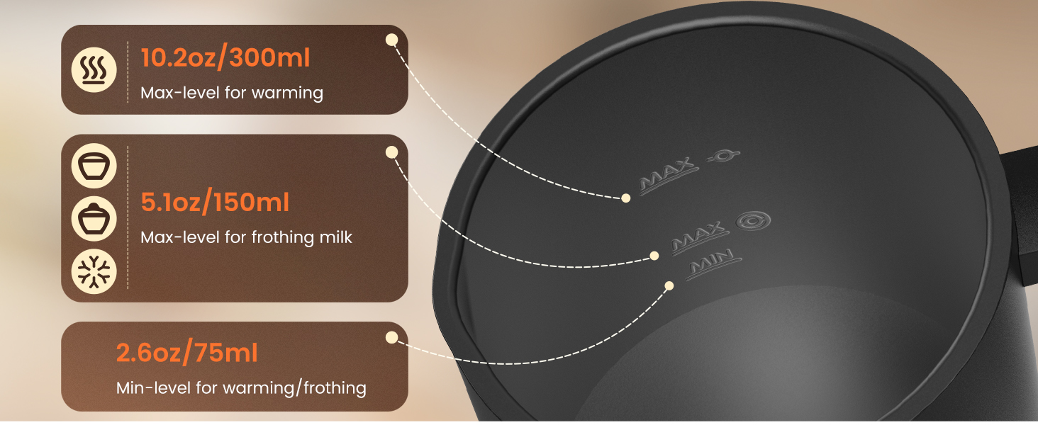 4-in-1 Electric Milk Steamer