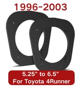RED WOLF 5 1/4" to 6.5" Rear Car Door Speaker Adapter Fit for 1996-2003 Toyota 4Runner Install 5....