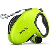 Pecute 32ft Retractable Dog Leash with Reflective Strips, 360° Tangle-Free, One-Button Control &amp; ...