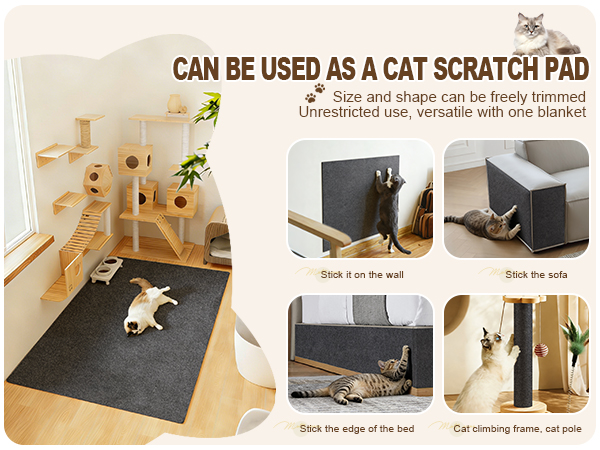 cat scratch furniture protector provides