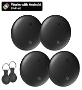 Midlocater Air Tracker Tags-4 Pack for Android, Item Locator Key Finder Works with Find Hub App, ...