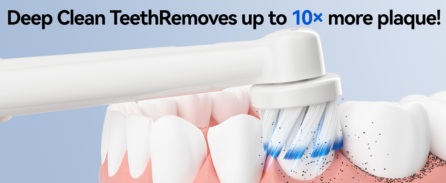 electric toothbrush with round head