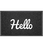 DSV Door Mat Outdoor for Home Entrance - 30"x 17.5" Black Non-Slip Welcome Mats Outdoor Indoor fo...
