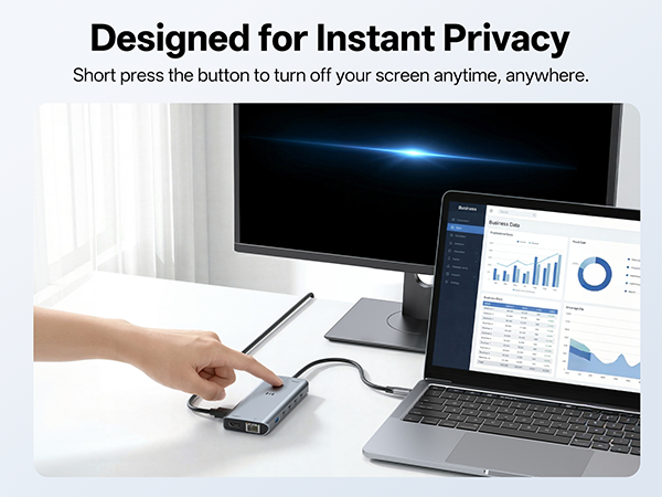 Laptop Docking Station with Control Button