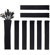 [8 Pack] JOTO Cable Management Sleeve, 19-20 Inch Cord Organizer System with Zipper for TV Comput...