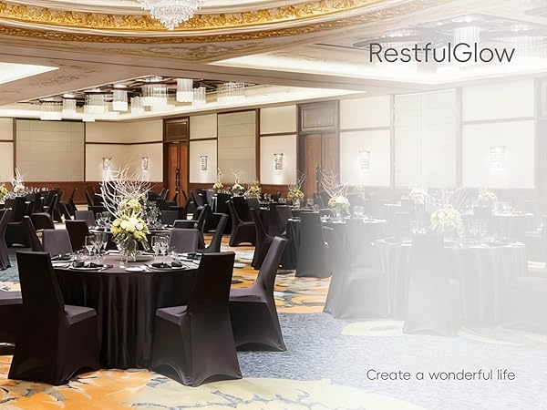 black round tablecloth