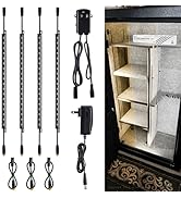 TORCHSTAR LED Safe Lighting Kit 3CCT, (4) 12 Inch Linkable Light Bars, Motion Sensor, 3000K/4000K...