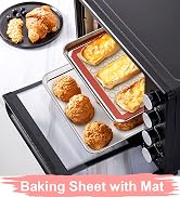 Baking Sheet with Silicone Mat Set of 4 [2 Sheets + 2 Mats], Deedro Stainless Steel Cookie Sheet ...