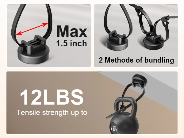 Magnet cable tie mounts kit