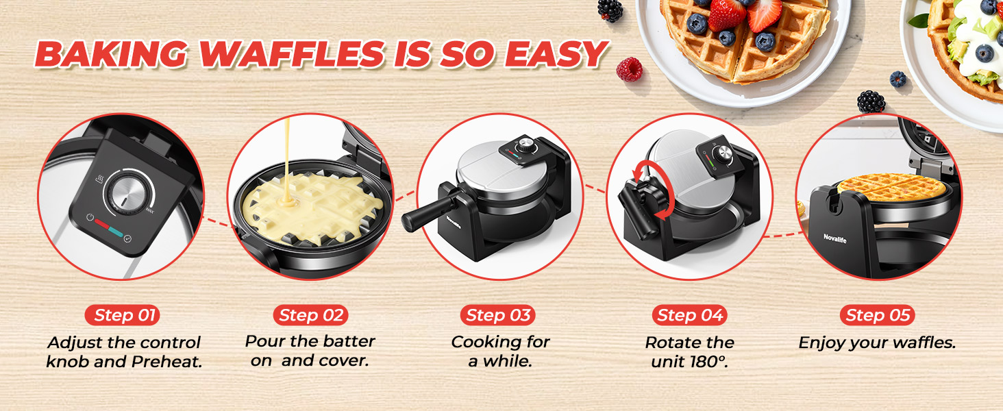 BAKIING WAFFLES IS SO EASY
