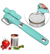 PAKITNER- Cut safe can opener, Manual can opener smooth edge - handheld Side cut can opener, Ergo...