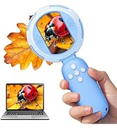 Hayve Microscope for Kids with 2inch IPS Screen, Mini Pocket Handheld Microscope with 8 LEDs,PC V...