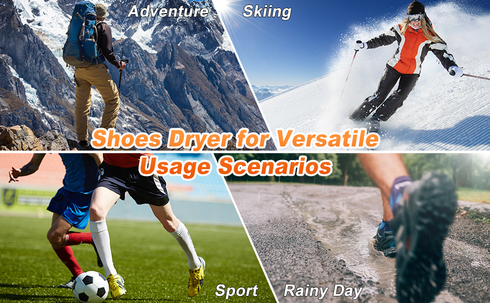 Shoe Dryers, Telescopic Boot Dryer, Portable Footwear Drying Warmer for Rainy Seasons Winter Travel