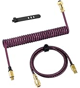 ATTACK SHARK USB-C Cable for Gaming Keyboard,Apex Pro Custom Type-C to USB-A Aviator Double-Sleev...