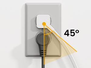 low profile extension cord