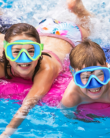 Kids Swim Goggles with Nose Cover