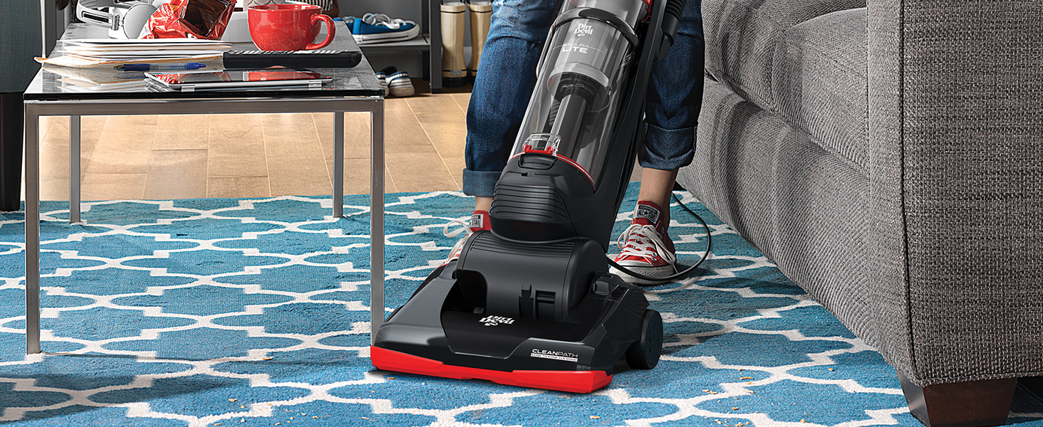 Powerful Performance: Take on dirt on hard floors and carpet with no loss of suction, no problem.