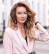 DXYXYO Mini Rimless Reading Glasses for Women Men, 2 Pack Slim Pocket Compact Metal Readers with ...