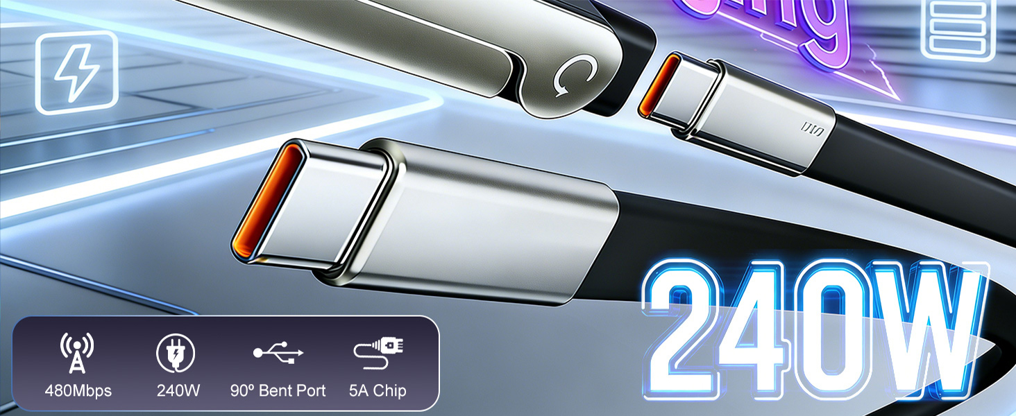 sideways phone charger