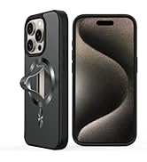 AUROX for iPhone 15 Pro Max Case with Invisible Stand [Compatible with MagSafe] Military-Grade Pr...