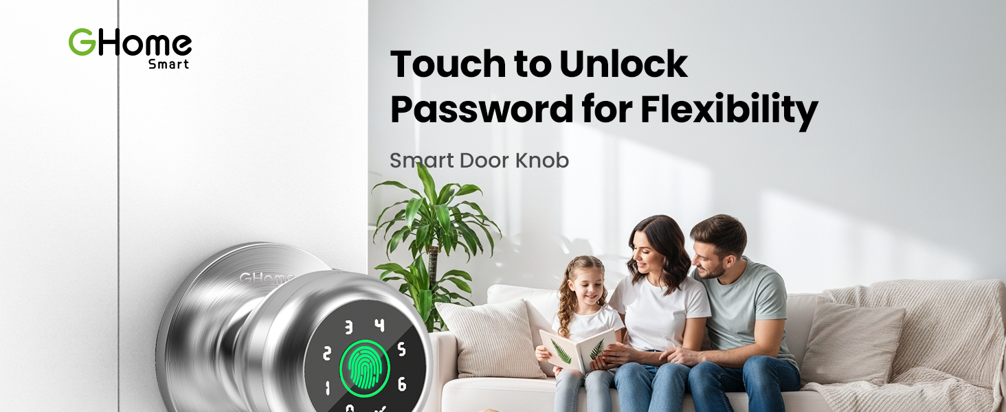 ghome smart door lock fingerprint