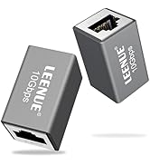 LEENUE Ethernet Coupler Female to Female, Gold-pated RJ45 Coupler, Shielded Ethernet Connector fo...