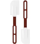 High-Temp Silicone Spatulas, 10'' Commercial Spatula 500°F Heat-Resistant Non-Stick Silicone Scra...