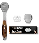 Facón Professional Callus Shaver Remover with 50 Blades, Pedicure Razor for Feet &amp; Hands, Foot Ra...