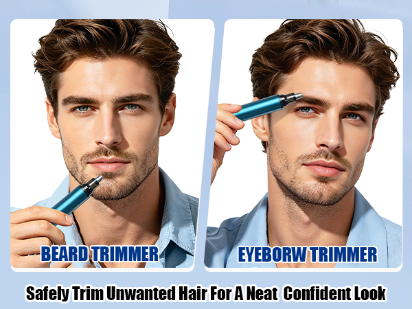 YunLuna Nose Trimmer for Men,One Machiane for Multiple Uses,Versatile for Nose Ears Eyebrows Beard