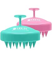 HEETA 2 Pack Hair Scalp Massager Shampoo Brush for Hair Growth, Hair Scalp Scrubber with Soft Sil...