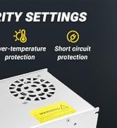 New Version Converter, 110V AC to 12V DC Converter Power Supply 12V 600W 50A DC Switch Transforme...