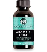 NaturoBliss Aroma's Thief Synergy Blend Aromatherapy Essential Oils Blend (Cassia Clove Rosemary ...